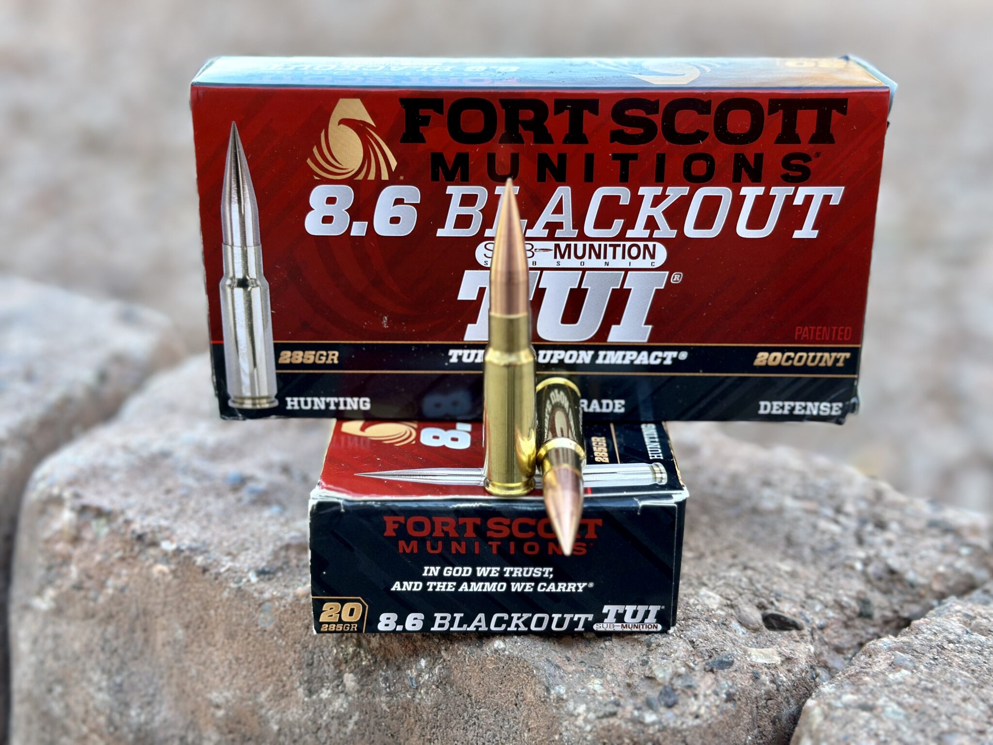 Fort Scott 8.6 BLACKOUT 285 GR Match TUI - 20 Round Box (LOW SHIPPING ...